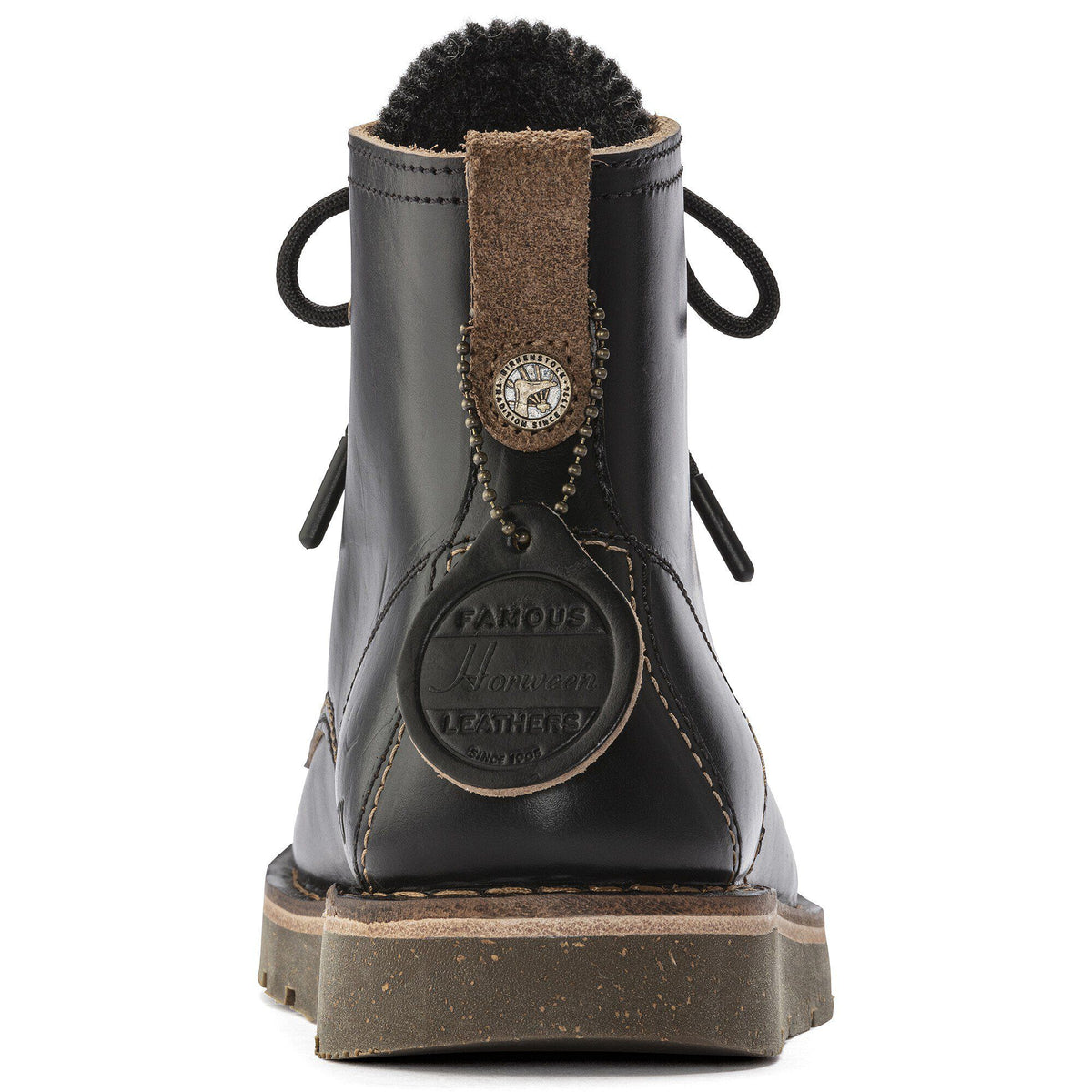Birmingham Lace Women Natural Leather Oiled - Black