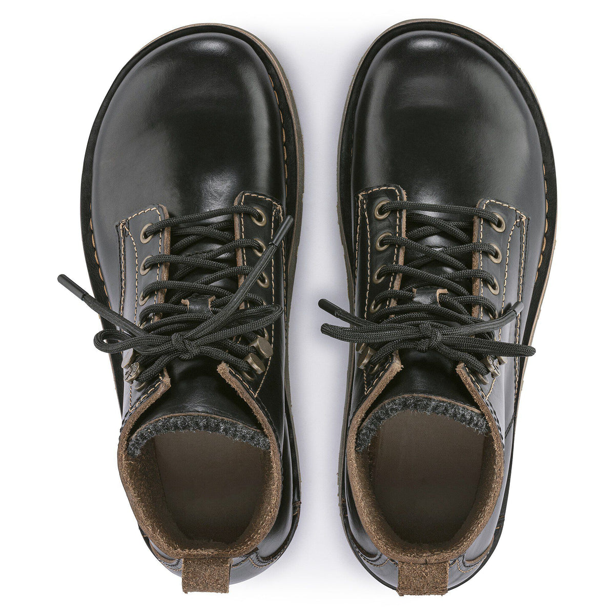 Birmingham Lace Women Natural Leather Oiled - Black
