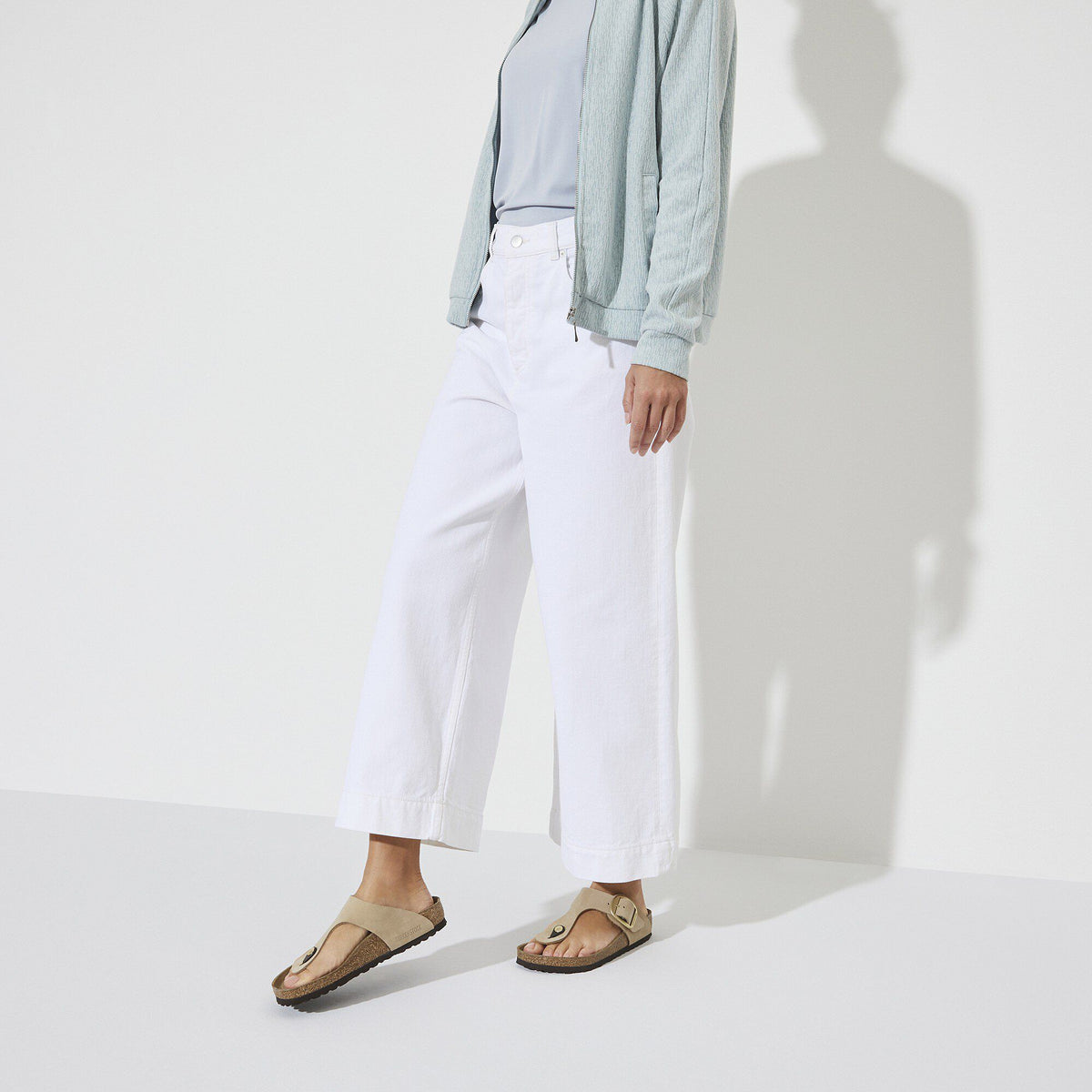 Gizeh Big Buckle Nubuck Leather - Sandcastle