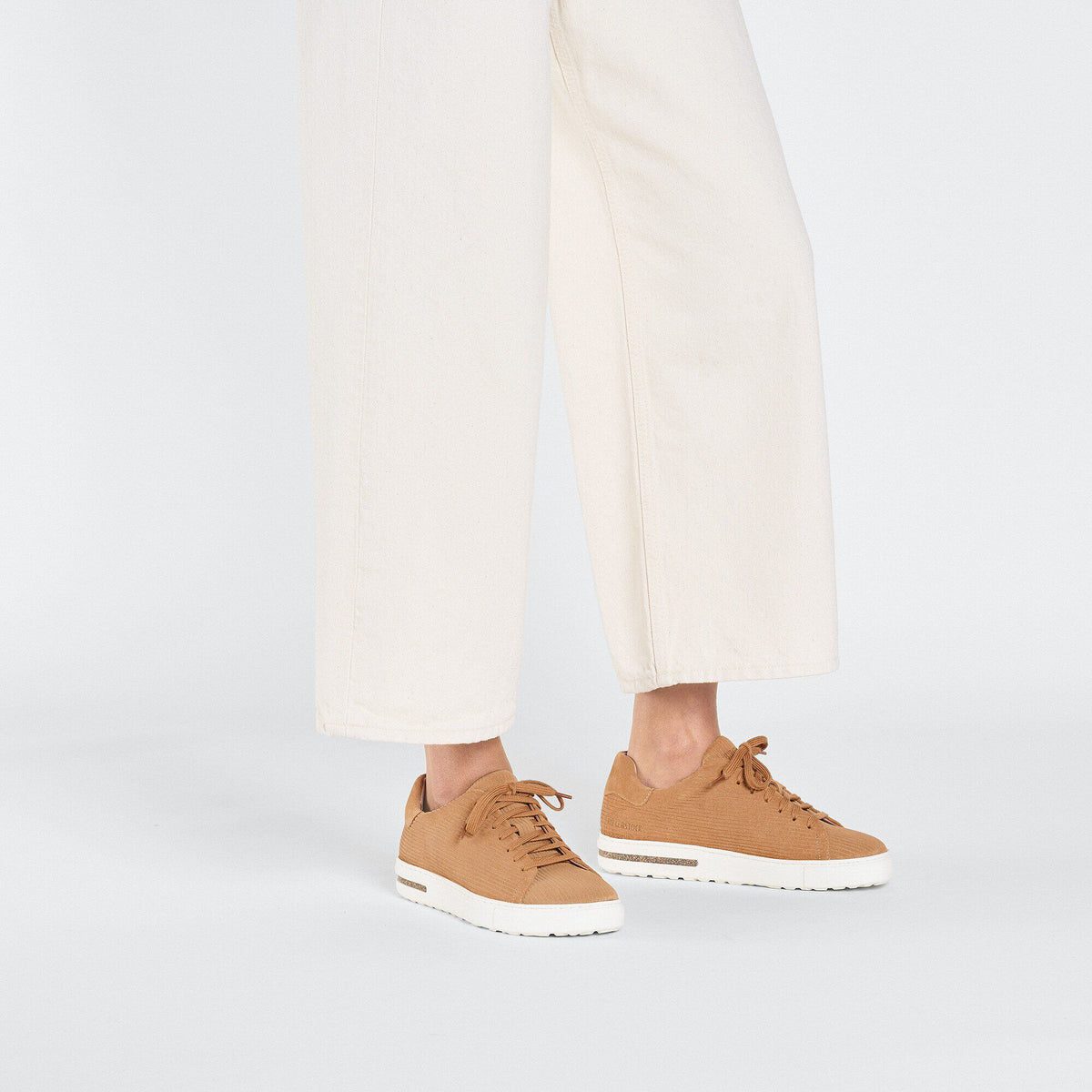 Bend Low Suede Leather Embossed - Corduroy Cork Brown
