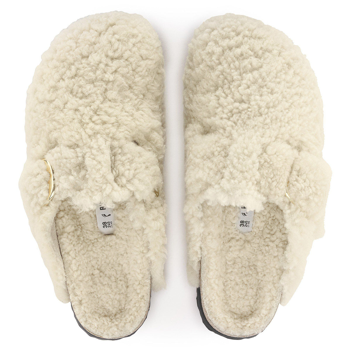 Boston Big Buckle Fur - Teddy Eggshell