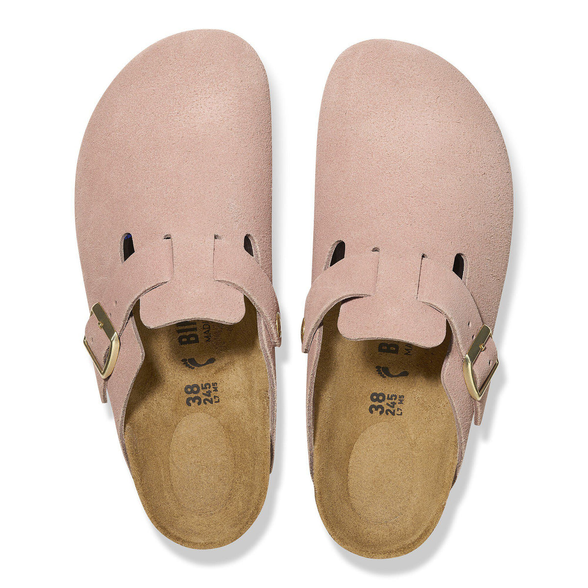 Boston Suede Leather - Light Rose