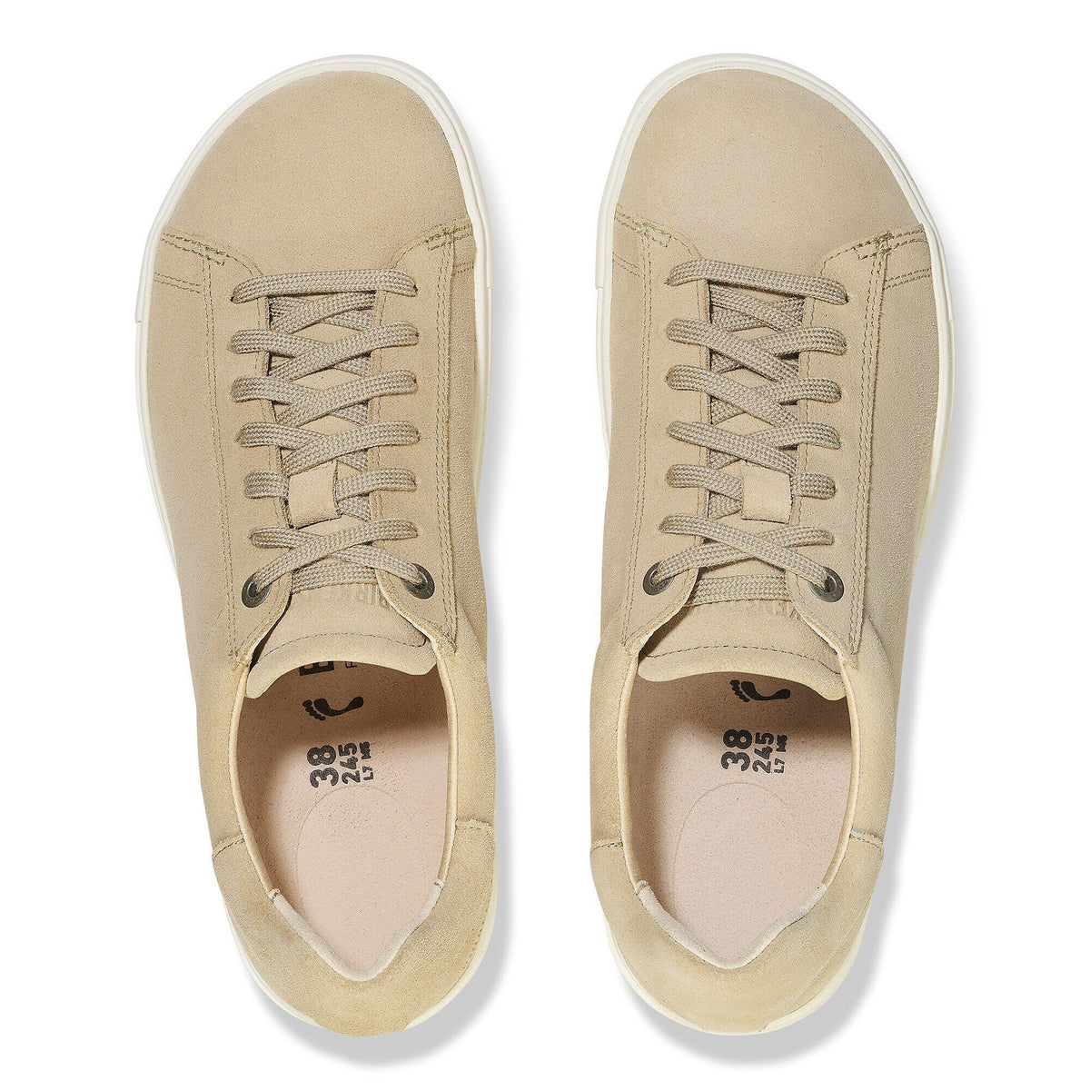 Bend Low Suede Leather - Sandcastle/White