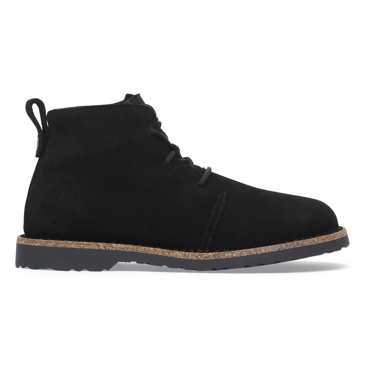 Uppsala Mid Shearling Suede Leather - Black