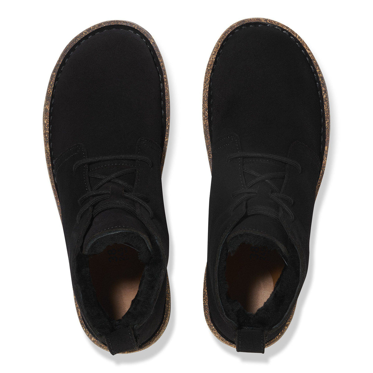 Uppsala Mid Shearling Suede Leather - Black