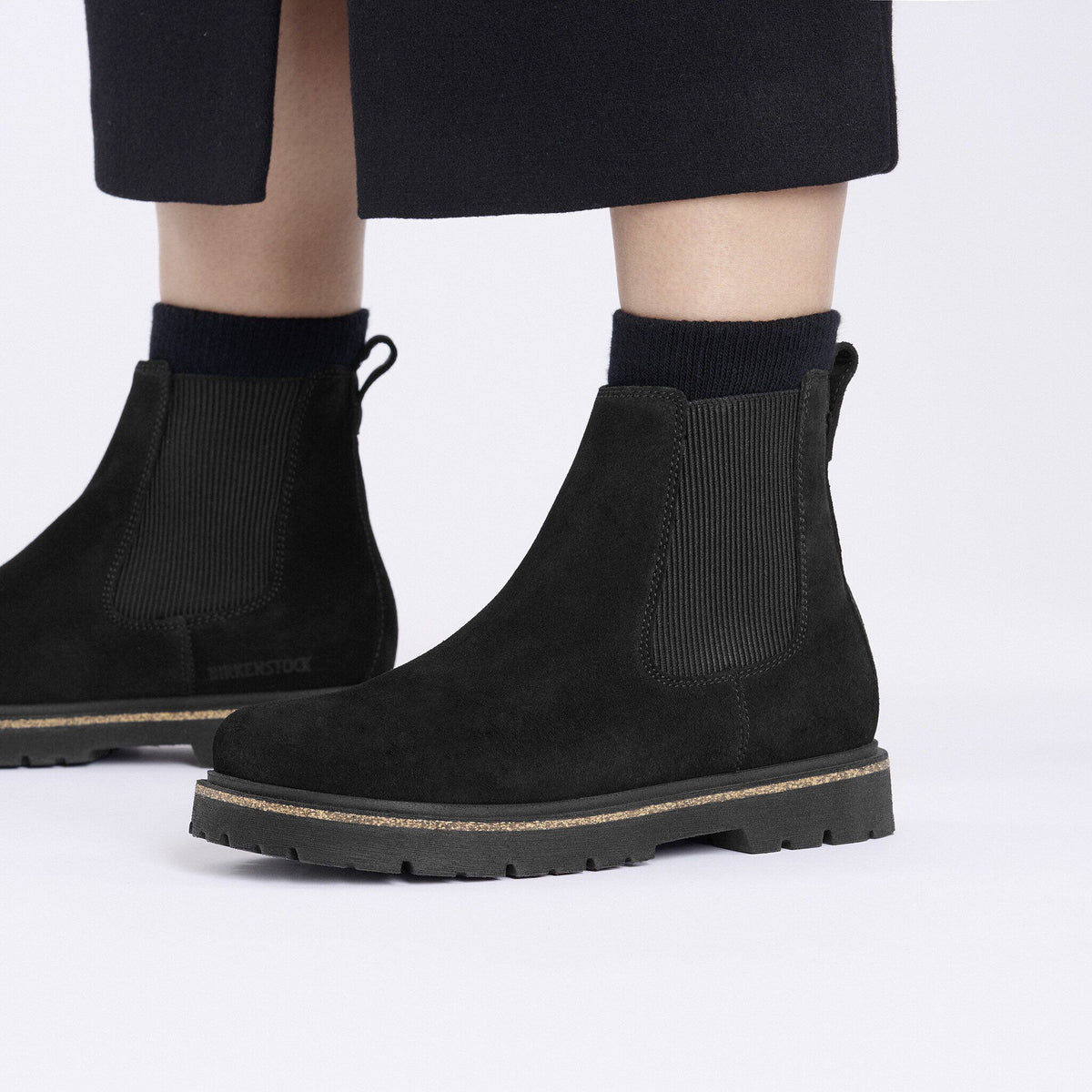 Highwood Chelsea Women Suede Leather - Black