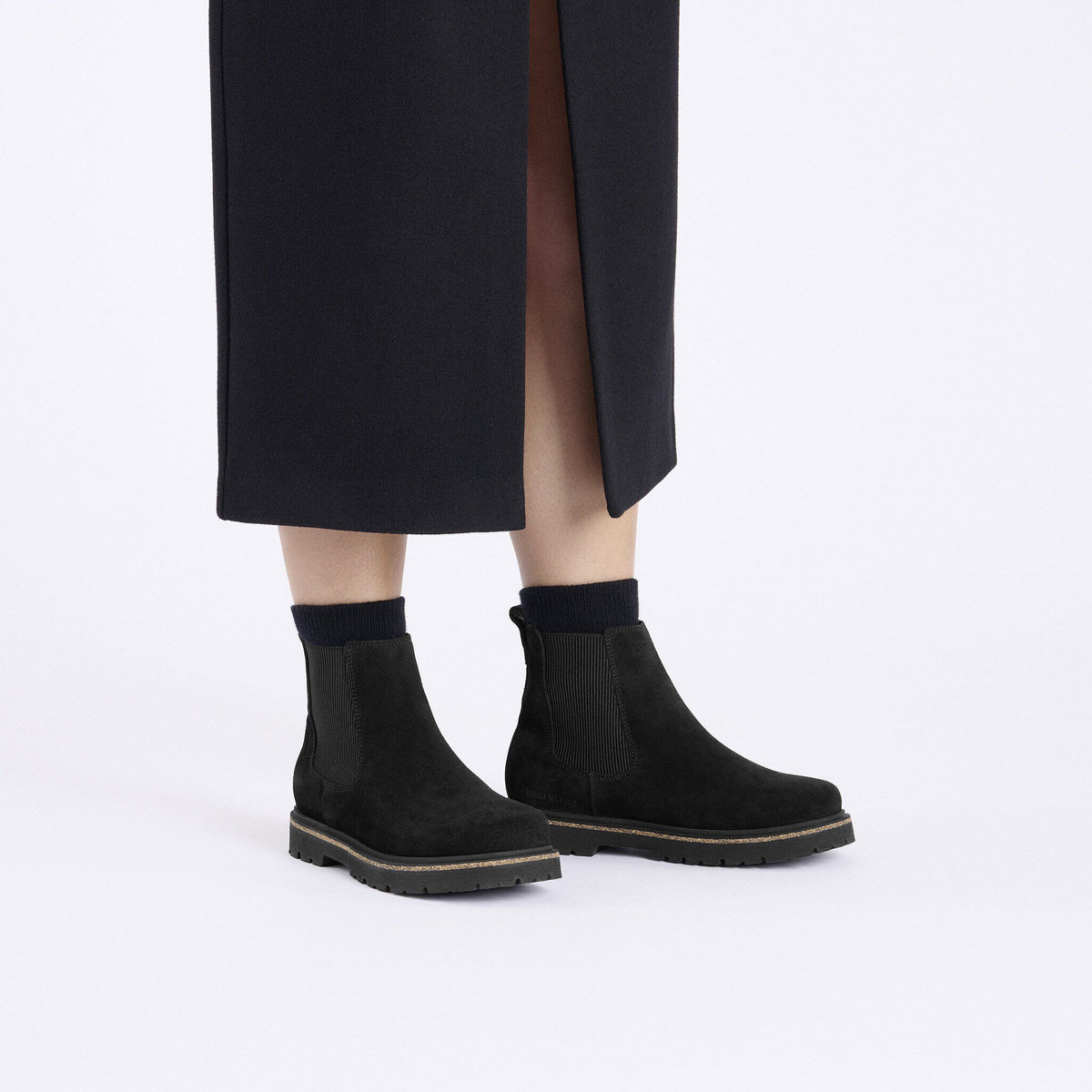 Highwood Chelsea Women Suede Leather - Black