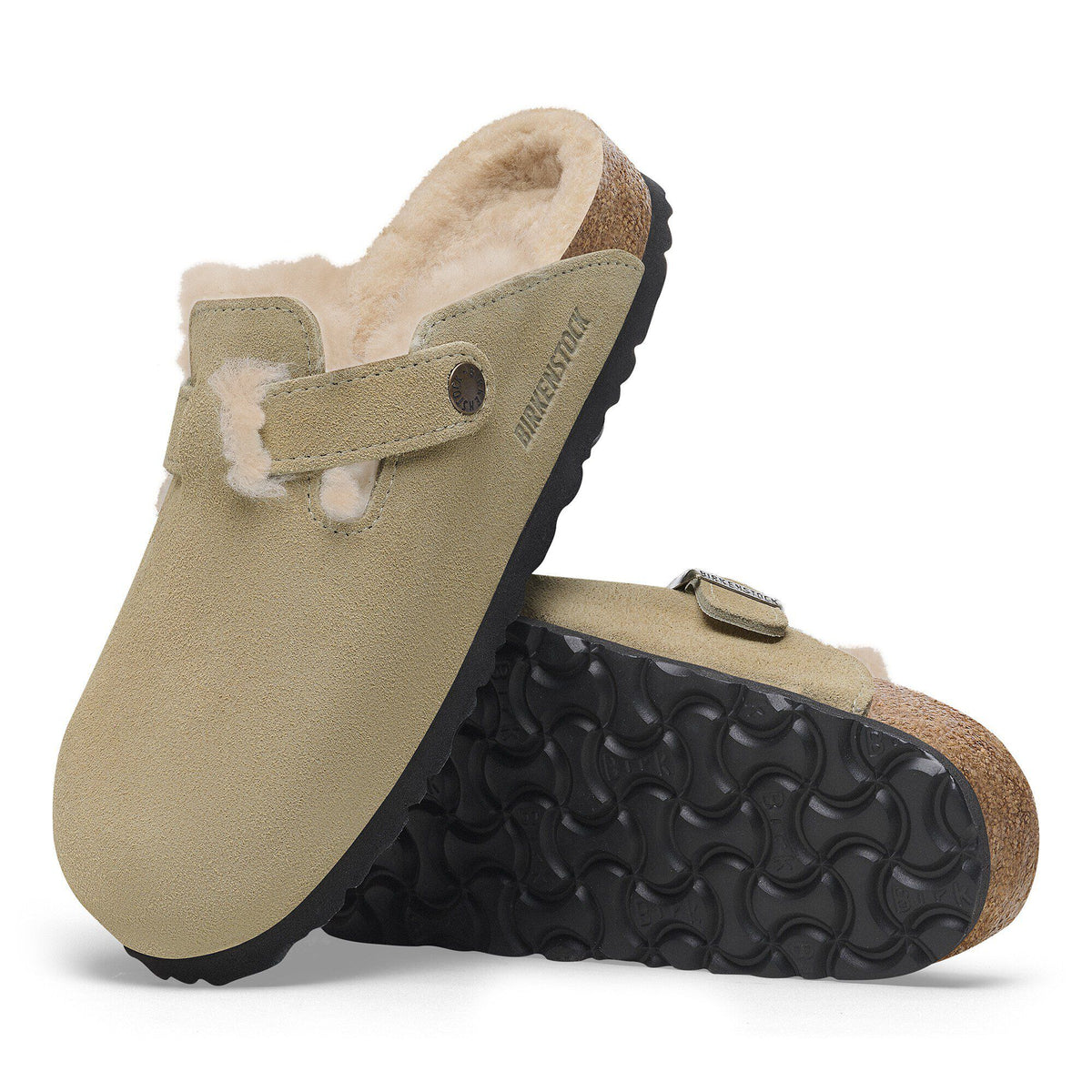 Boston Shearling Suede Leather - Taupe