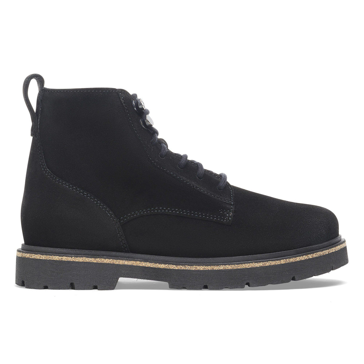 Highwood Lace Mid Women Suede Leather - Black