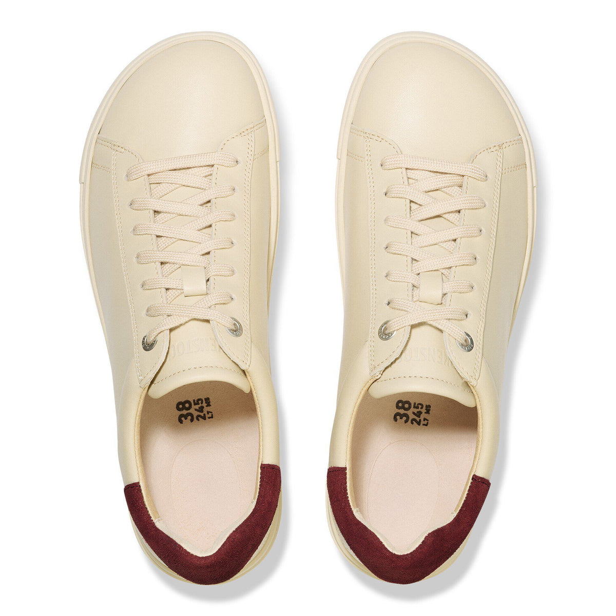 Bend Low Natural Leather - Eggshell/Zinfandel