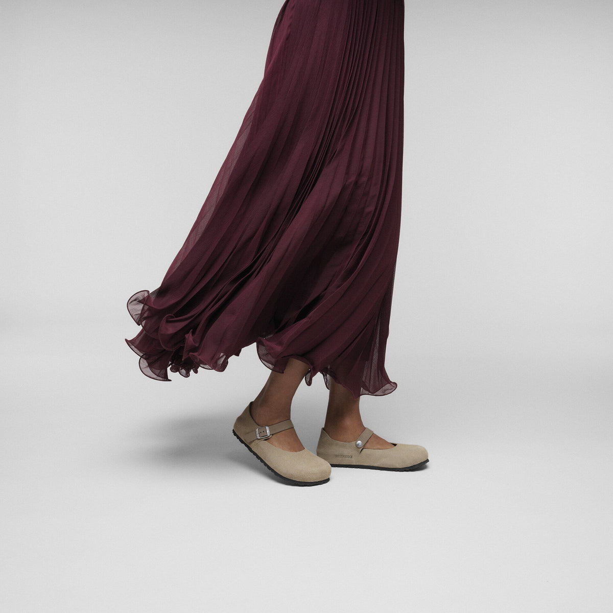 Mantova Suede Leather - Taupe