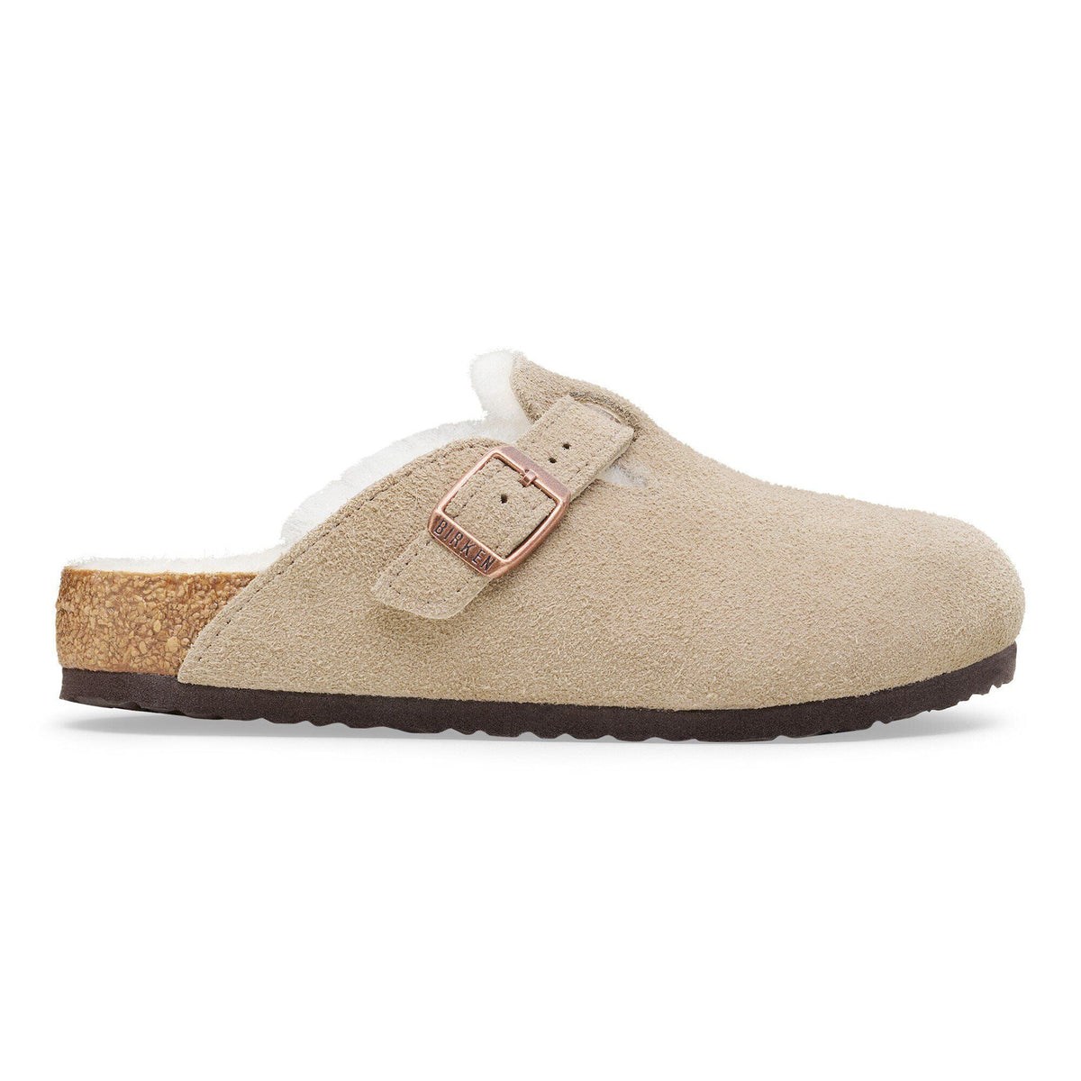 Boston Shearling Kids Suede Leather/Fur - Taupe