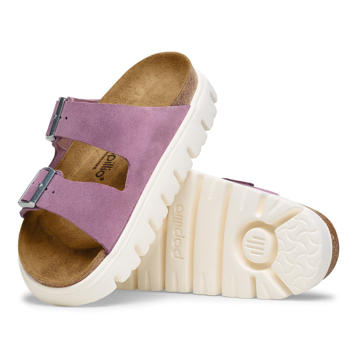 Arizona Platform Suede Leather - Mauve