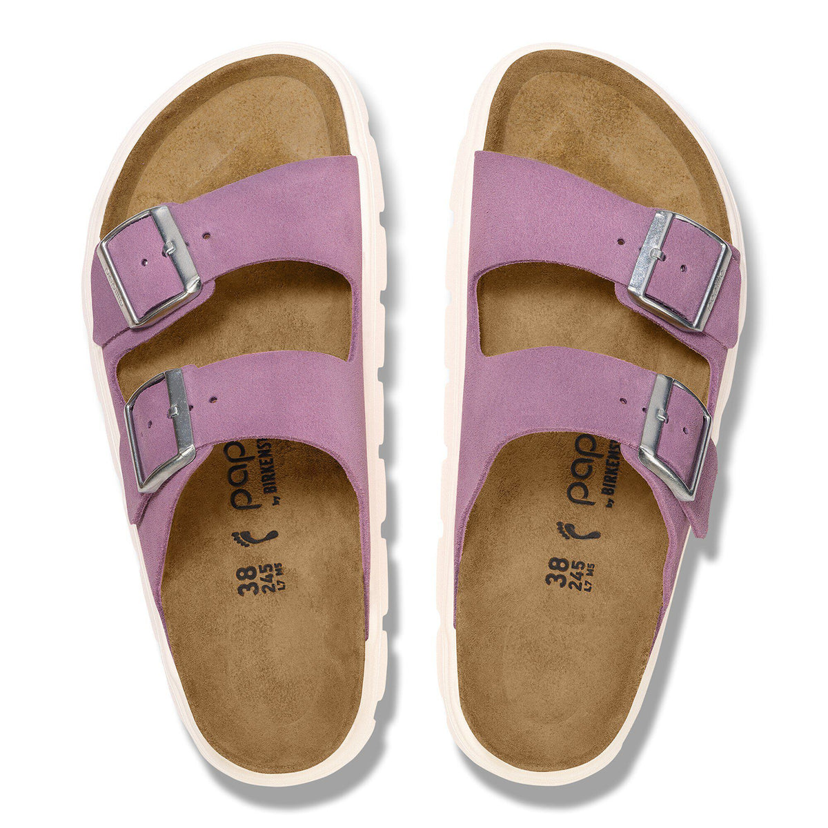 Arizona Platform Suede Leather - Mauve