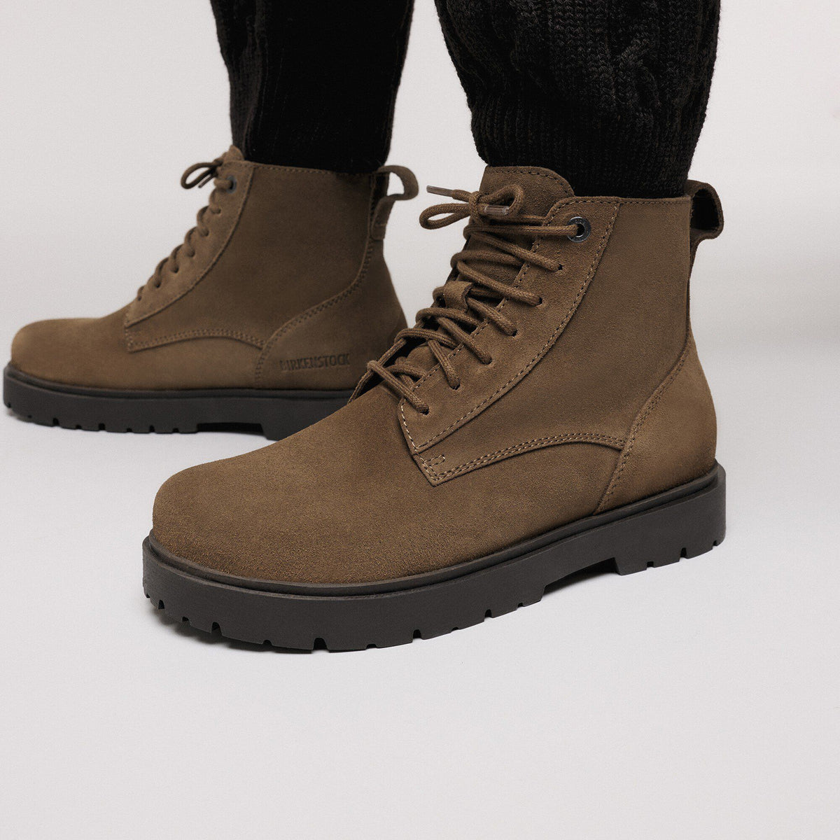 Highwood Lace Mid Women Suede Leather - Dark Tea