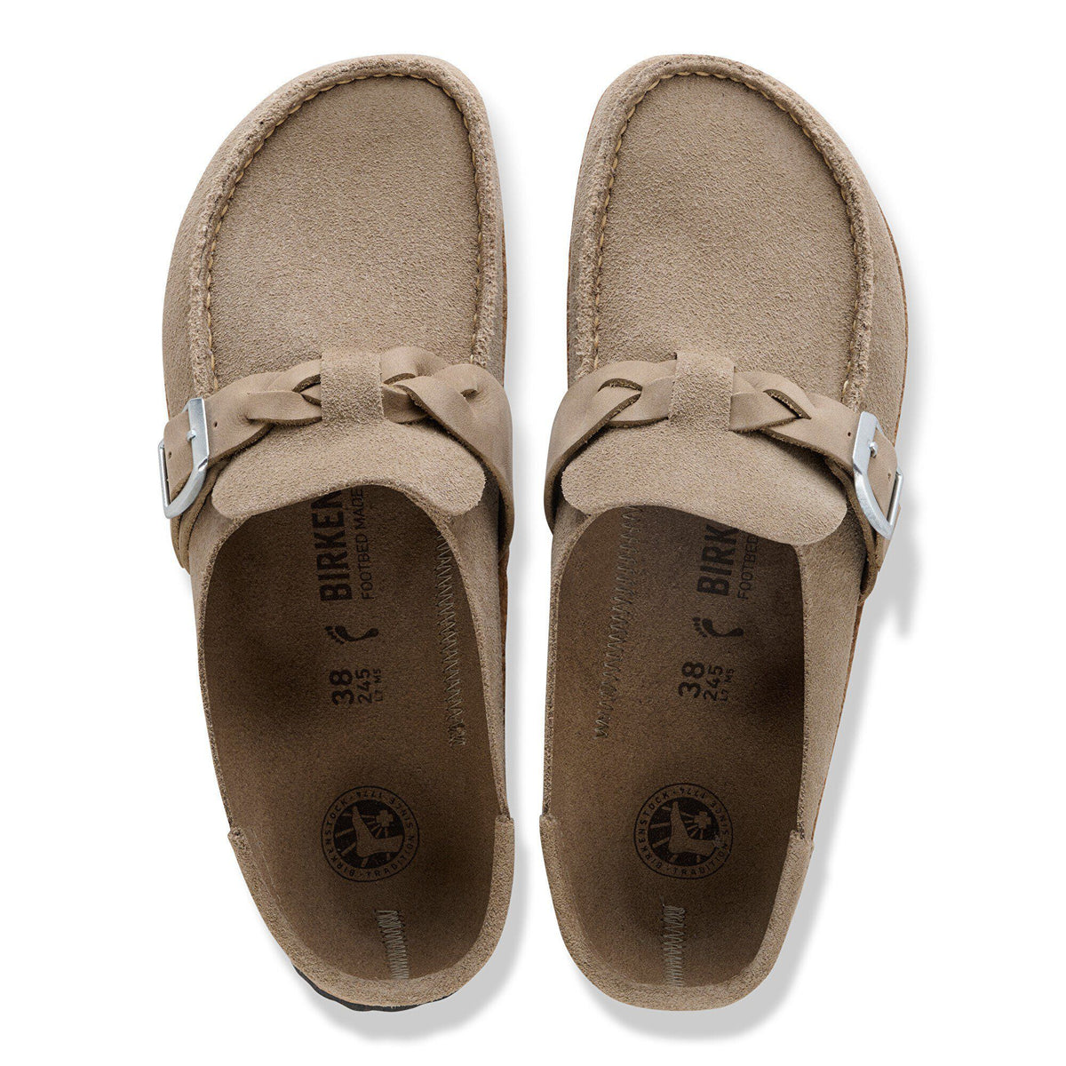 Buckley Braided Suede Leather - Taupe