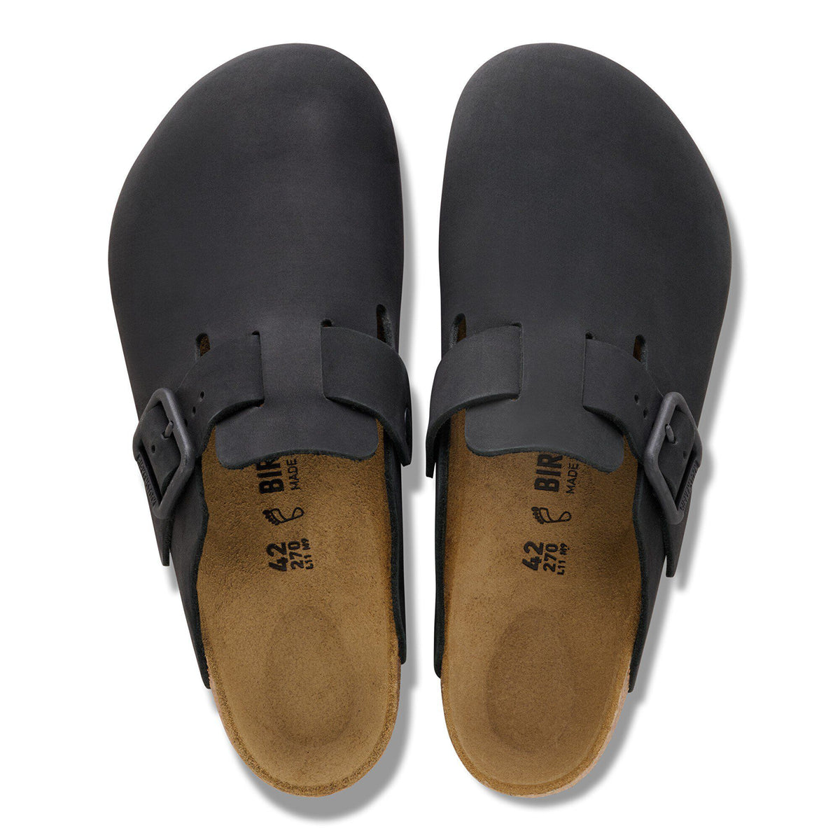 Boston Wire Buckle Nubuck Leather - Black