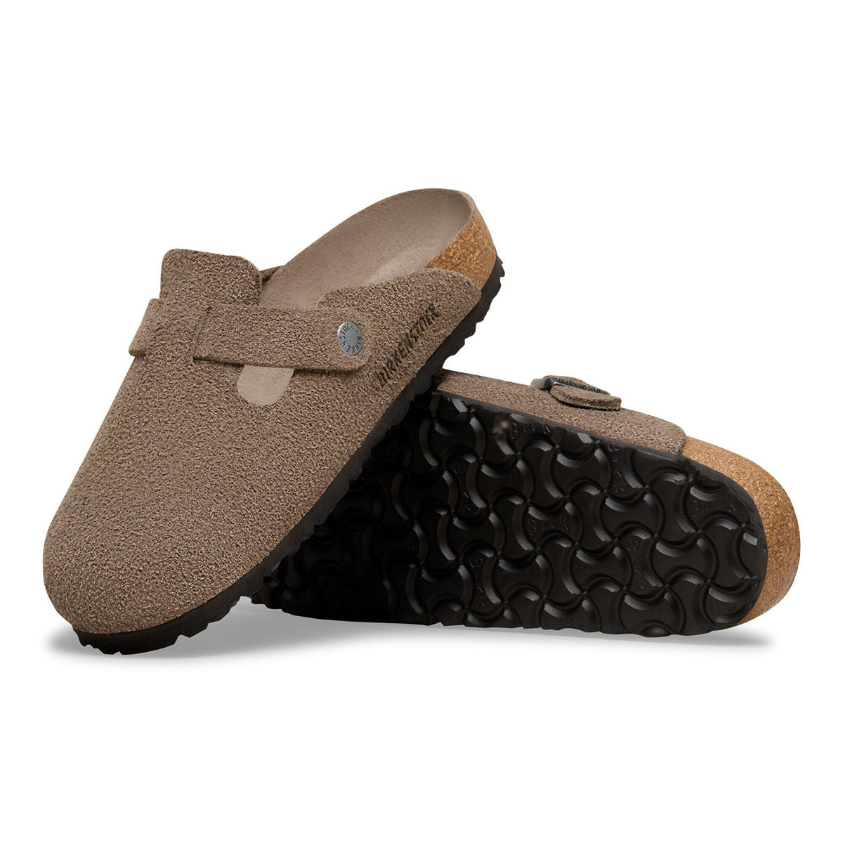 Boston Soft Footbed Suede Leather - Concrete Gray