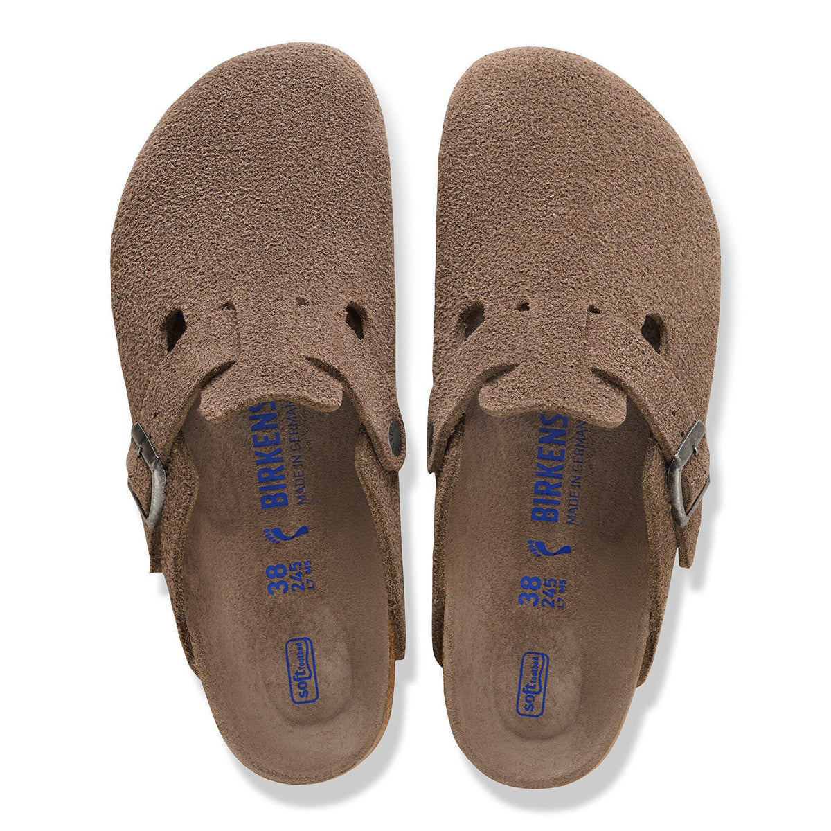 Boston Soft Footbed Suede Leather - Concrete Gray
