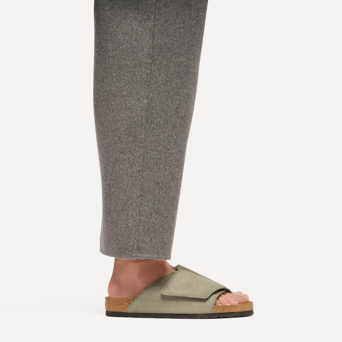 Solana Suede Leather - Faded Khaki