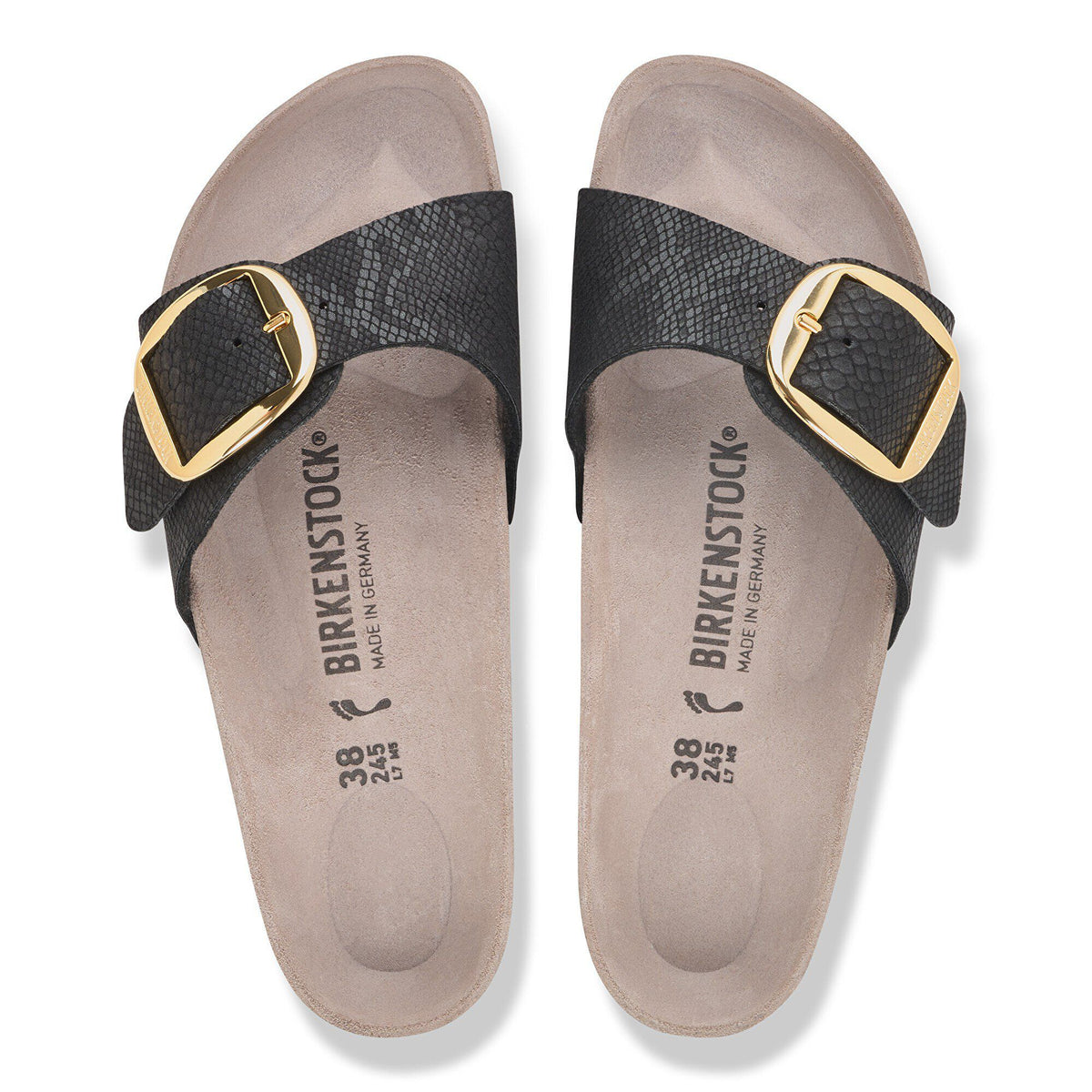 Madrid Big Buckle Synthetik - Python Black