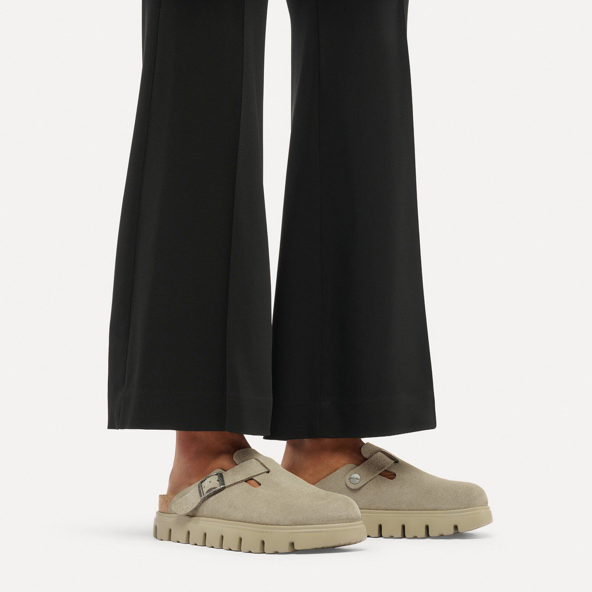 Boston Chunky Suede Leather - Taupe