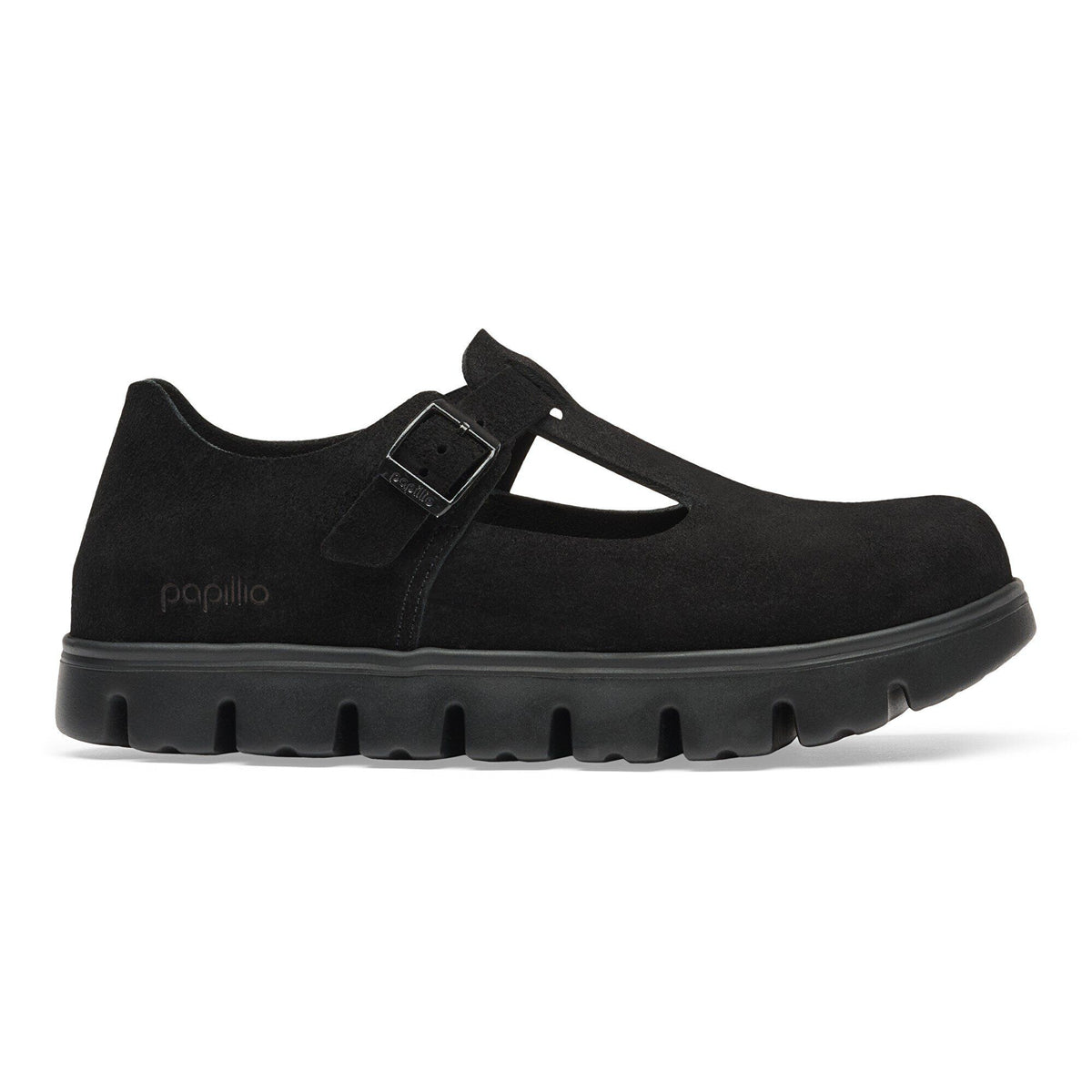 Paris Chunky Suede Leather - Black