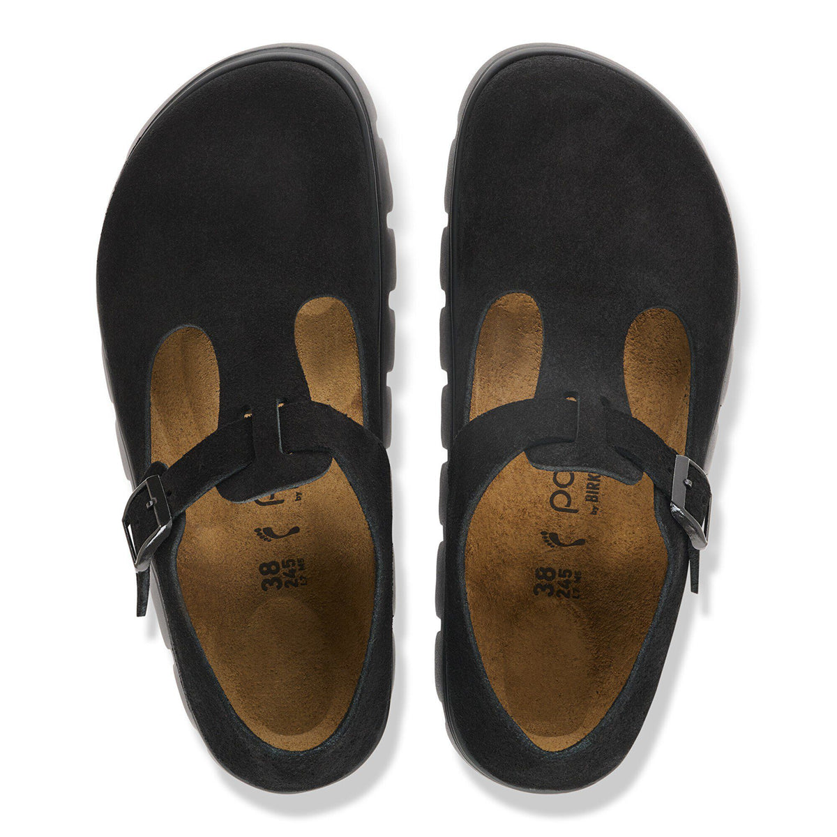 Paris Chunky Suede Leather - Black