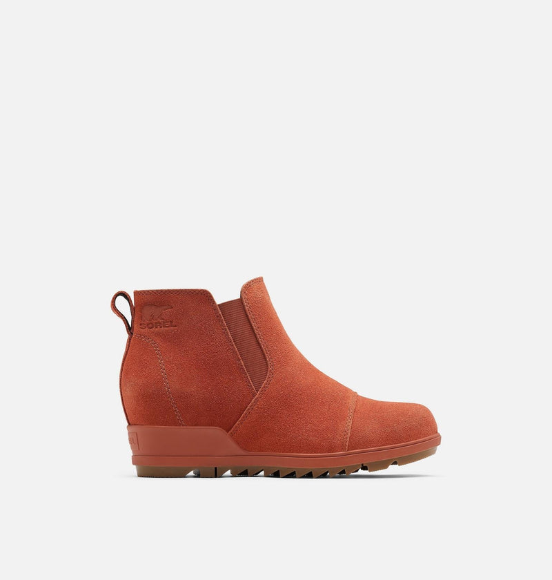 Women's Evie™ Pull-On Suede Bootie - Warp Red, Gum 10
