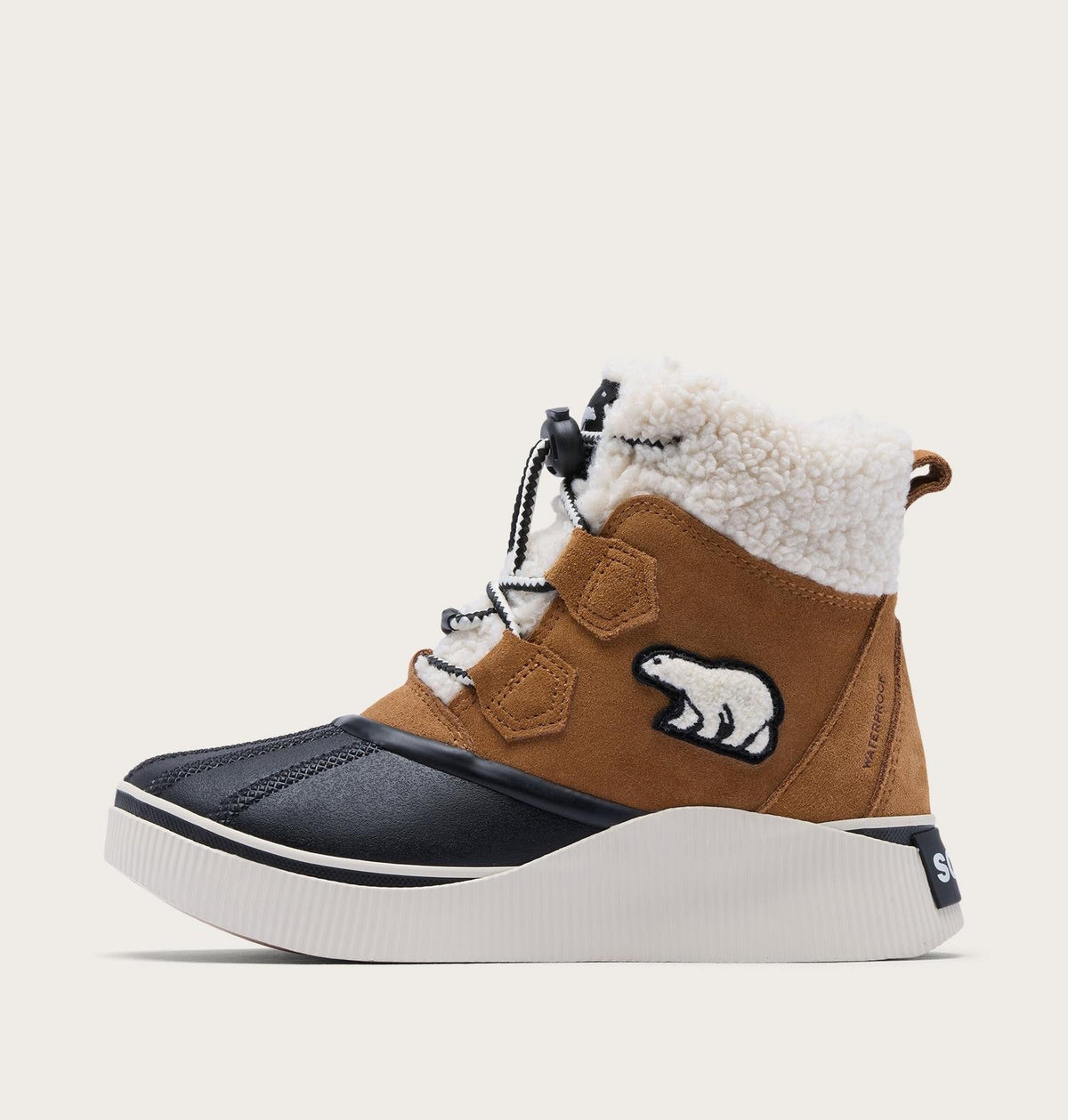 Little Kids Out N About™ IV Chillz Winter Boot - Taffy Leather, Black