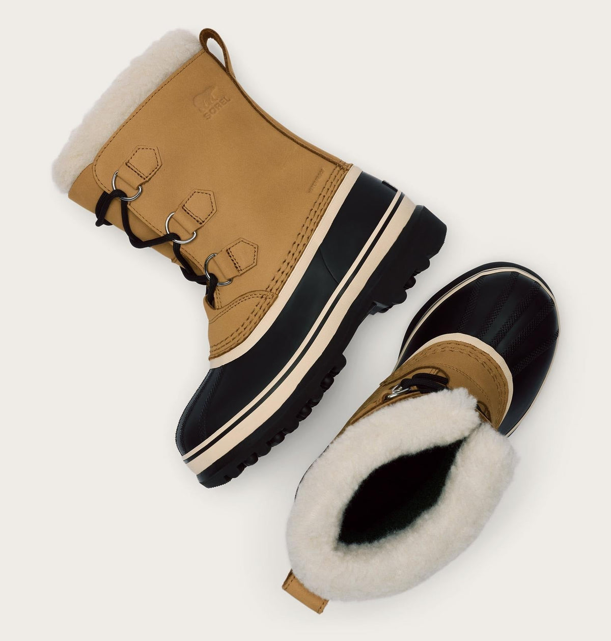 Big Kids Caribou™ Winter Boot - Caribou Buff, Black