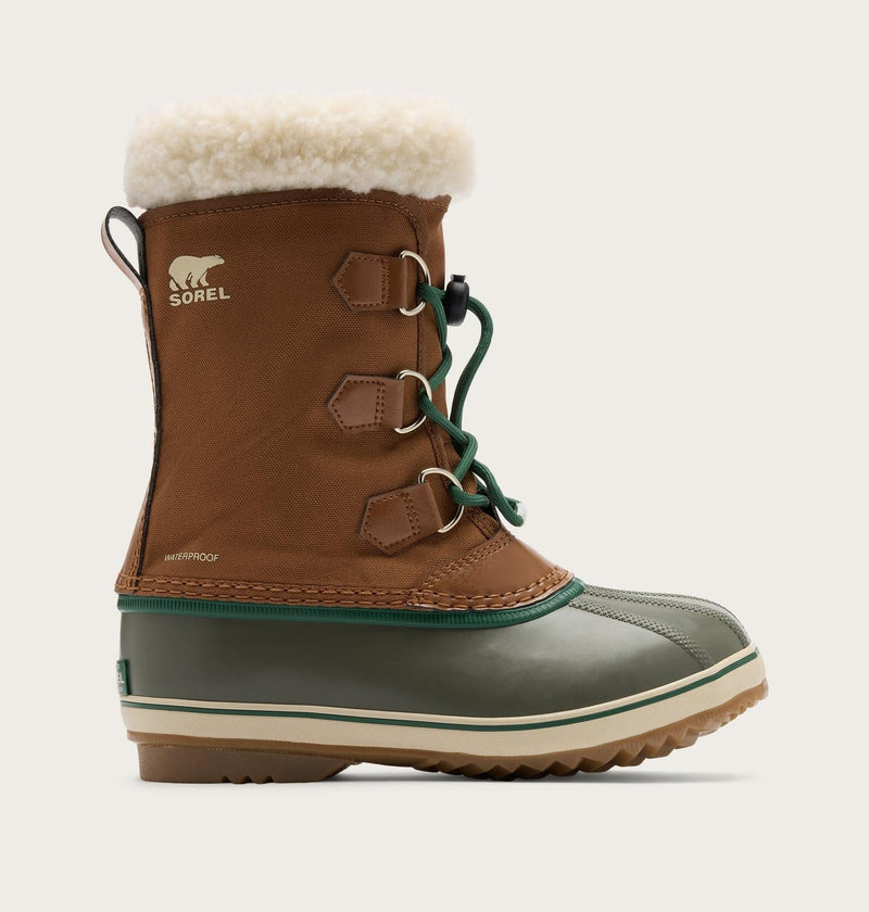Big Kids Yoot PAC™ Nylon Winter Boot - Velvet Tan, Stone Green
