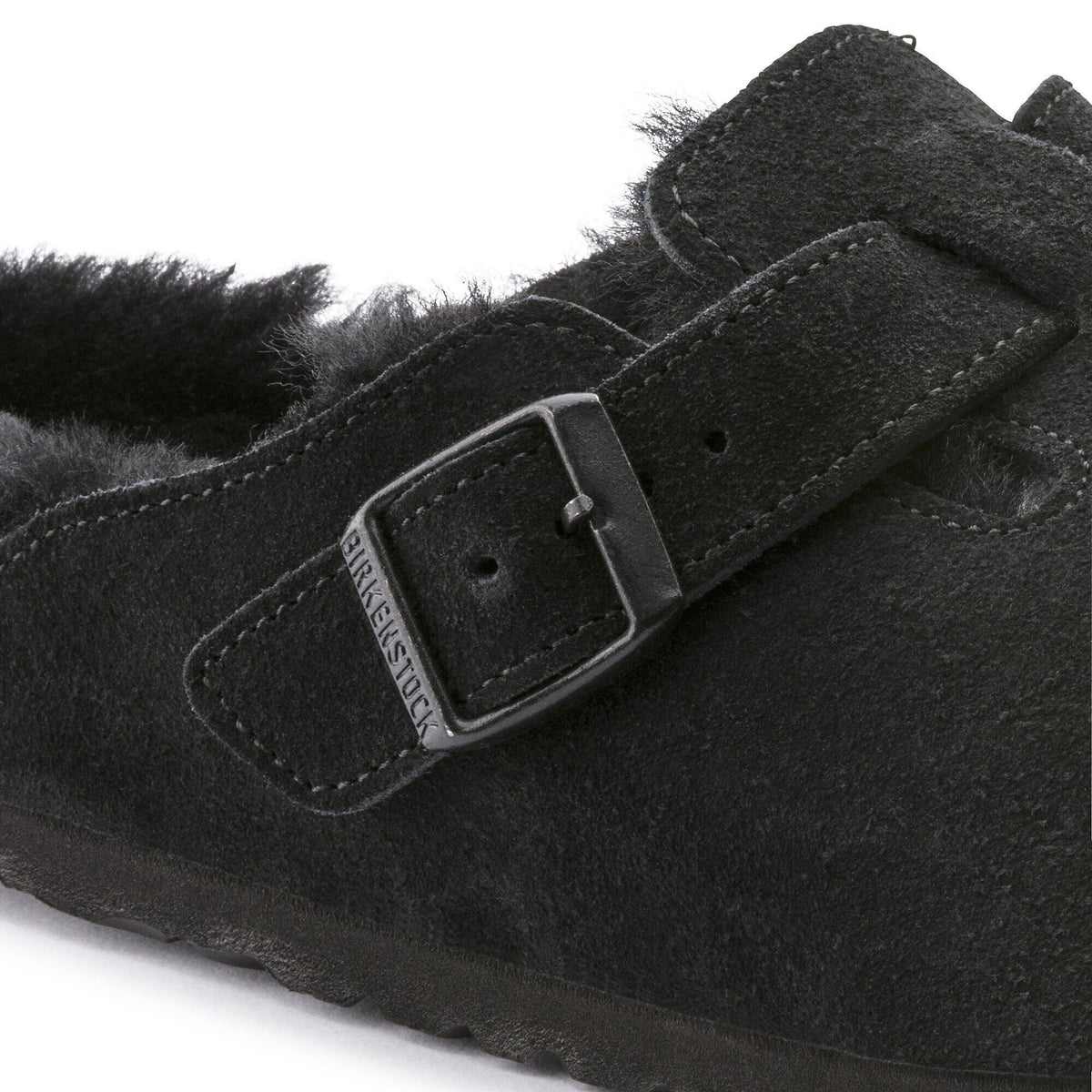 Boston Shearling Suede Leather - Black