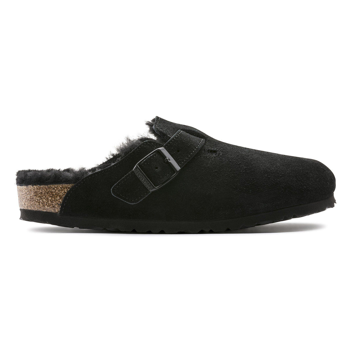 Boston Shearling Suede Leather - Black