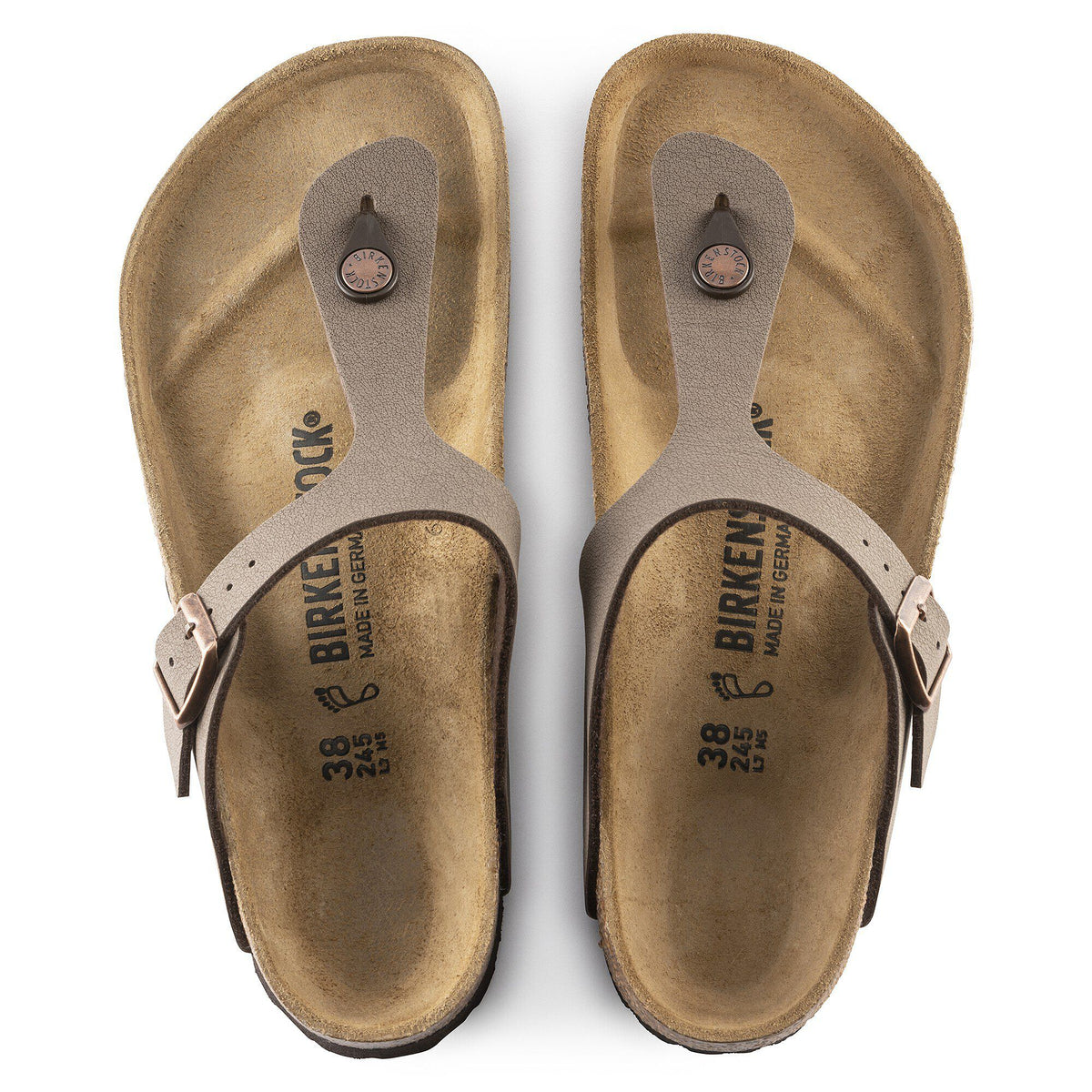 Gizeh Birko-Flor Nubuck - Mocha