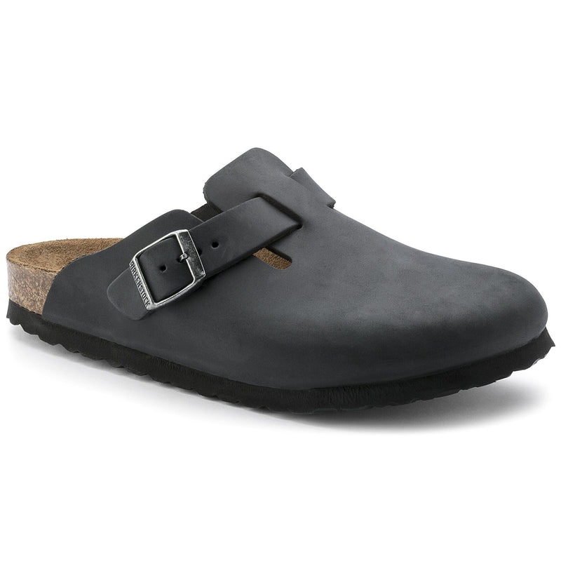 Boston Natural Leather Oiled - Black