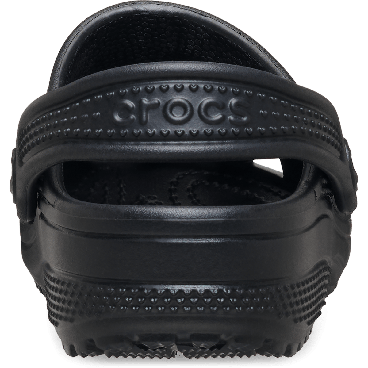 Kids' Classic Hearts Cut Out Clog - Black