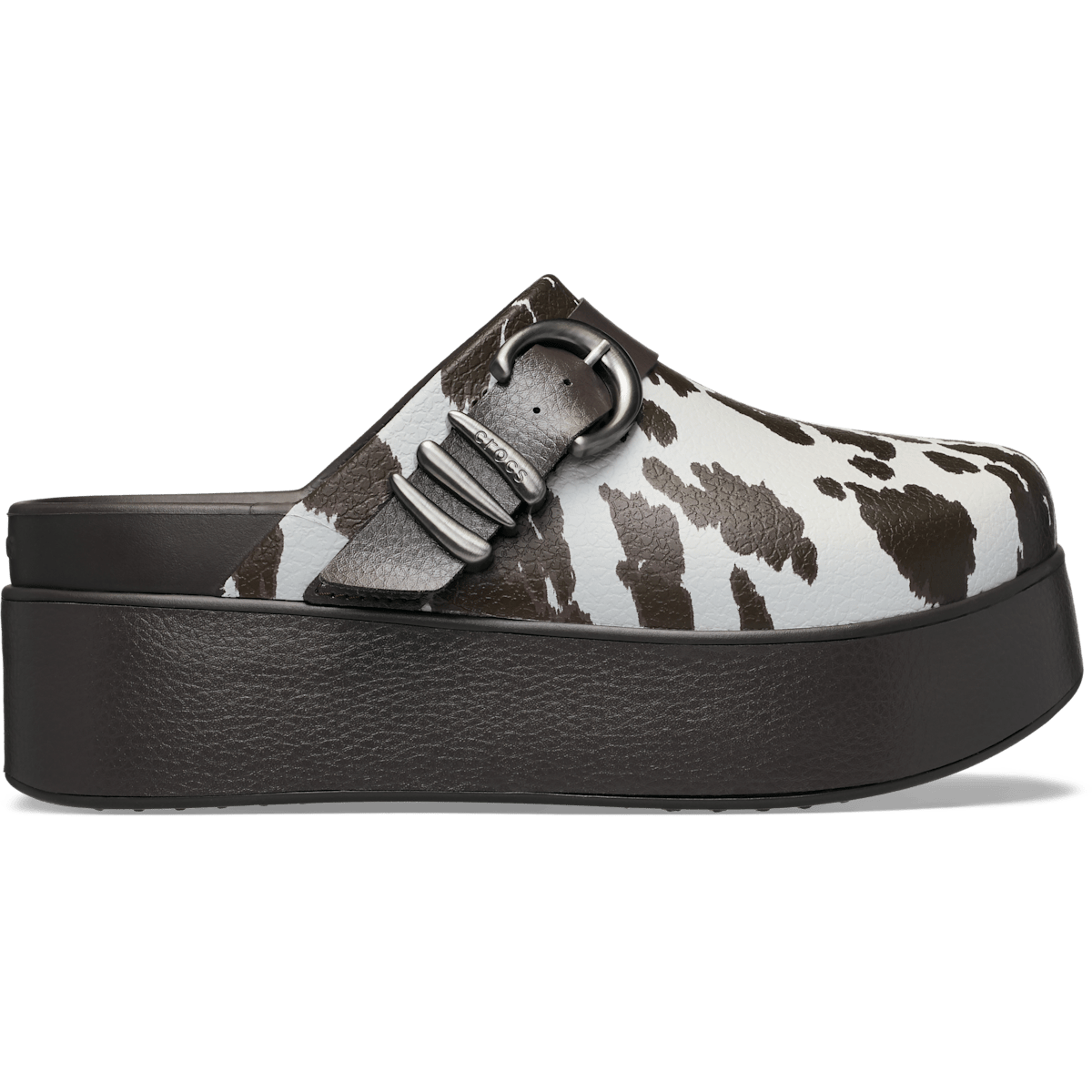 Dylan Platform Animal Buckle Clog - Espresso