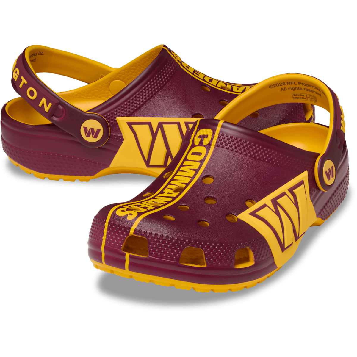 Kids' NFL Washington Commanders Graphic Classic Clog - Multi