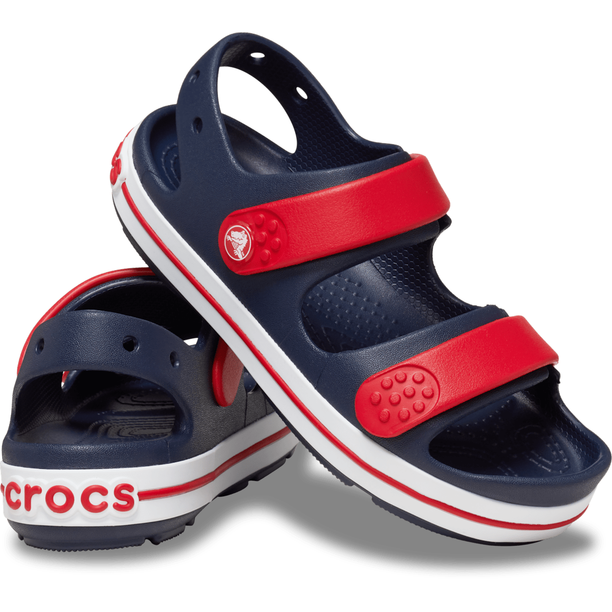Toddler Crocband™ Cruiser Sandal - Navy / Varsity Red