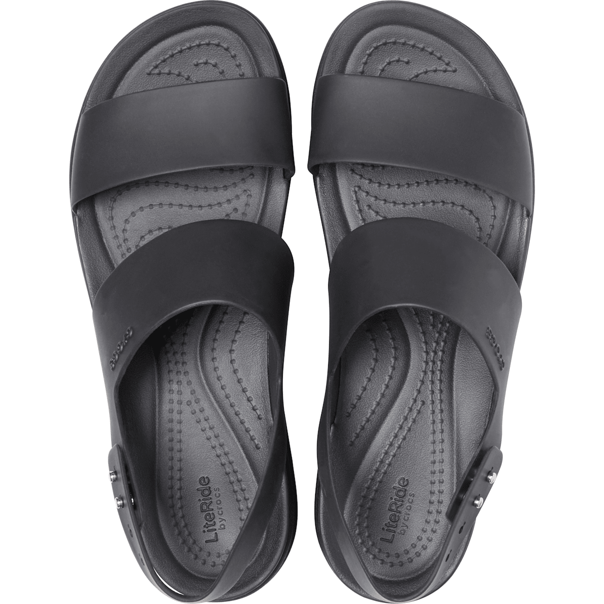 Brooklyn Low Wedge Sandal - Black / Black