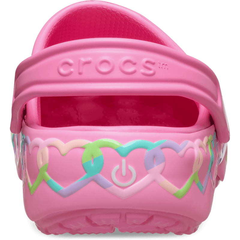 Kids' Classic Heart Lights Clog - Pink Lemonade