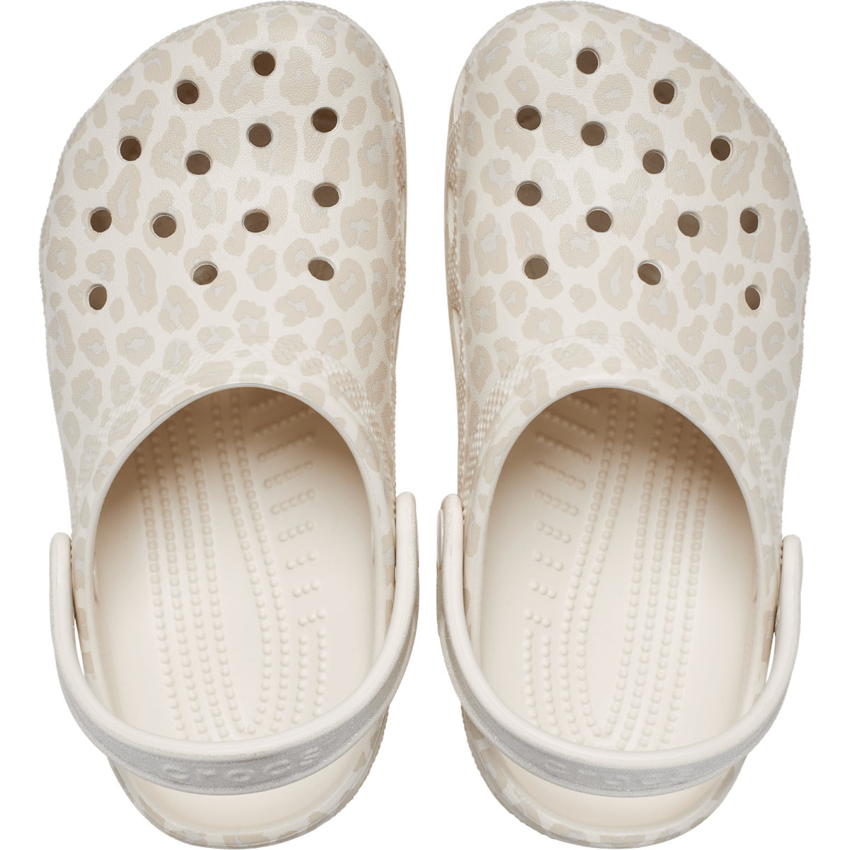 Kids' Classic Animal Glitter Clog - Almond Tint/Leopard
