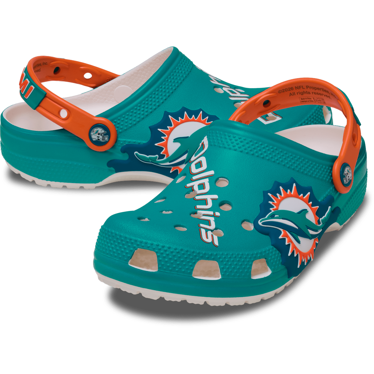 Kids' NFL Miami Dolphins Graphic Classic Clog - Multi
