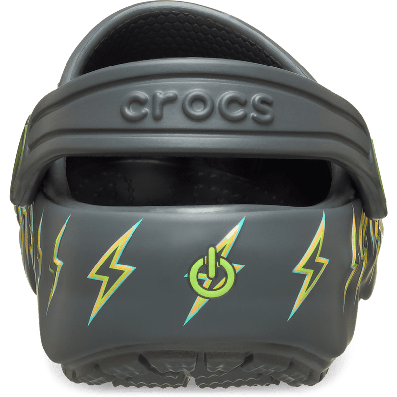 Toddler Classic Bolt Lights Clog - Carbon