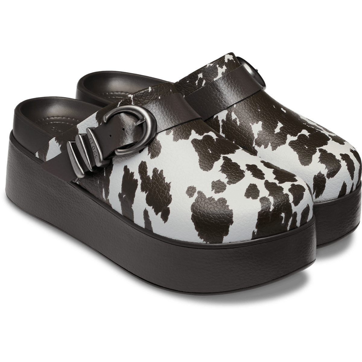 Dylan Platform Animal Buckle Clog - Espresso