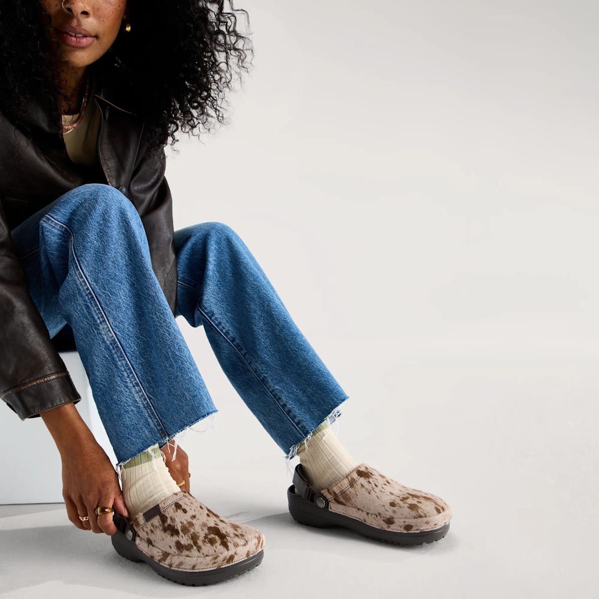 Crafted Pony Hair Clog - Espresso