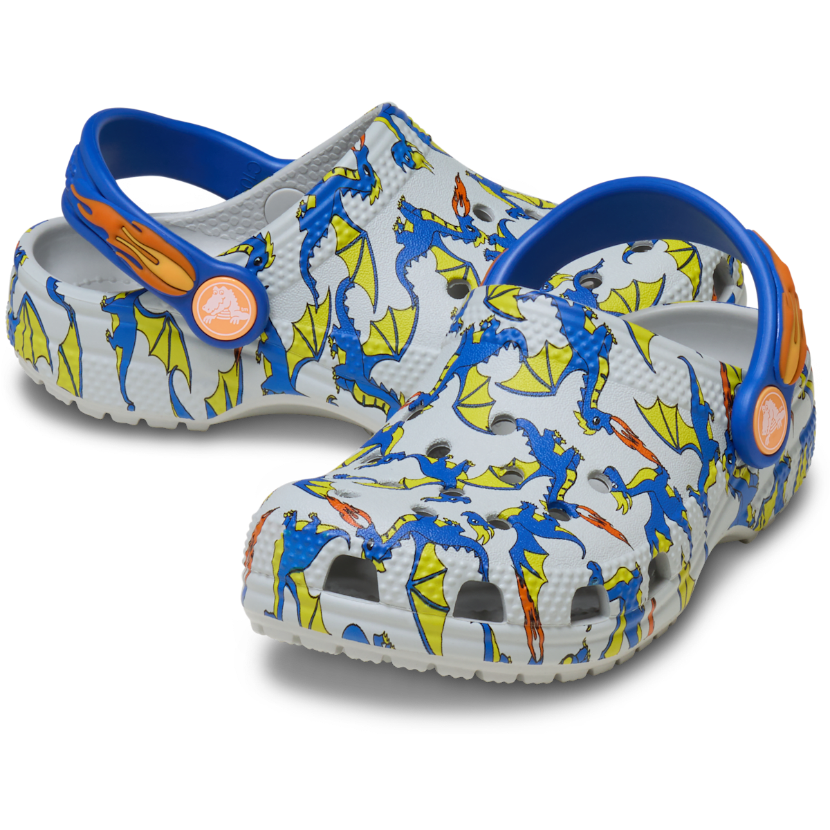Toddler Classic Dragon Graphic Clog - Atmosphere