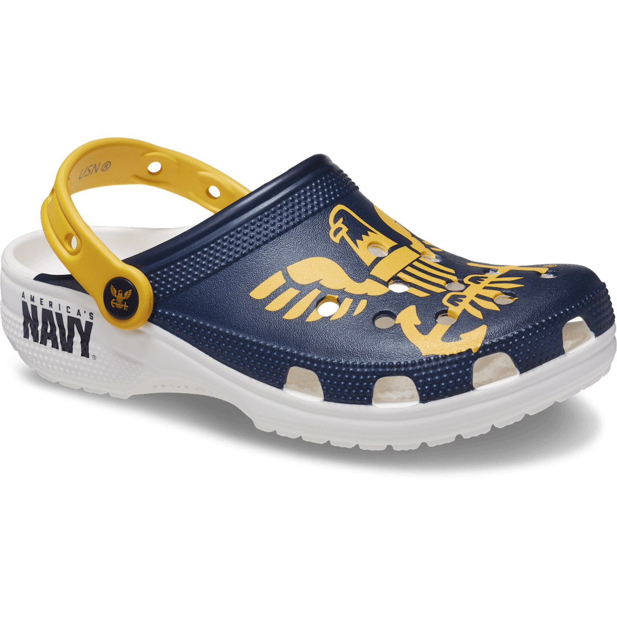 Classic US Navy Clog - White / Multi