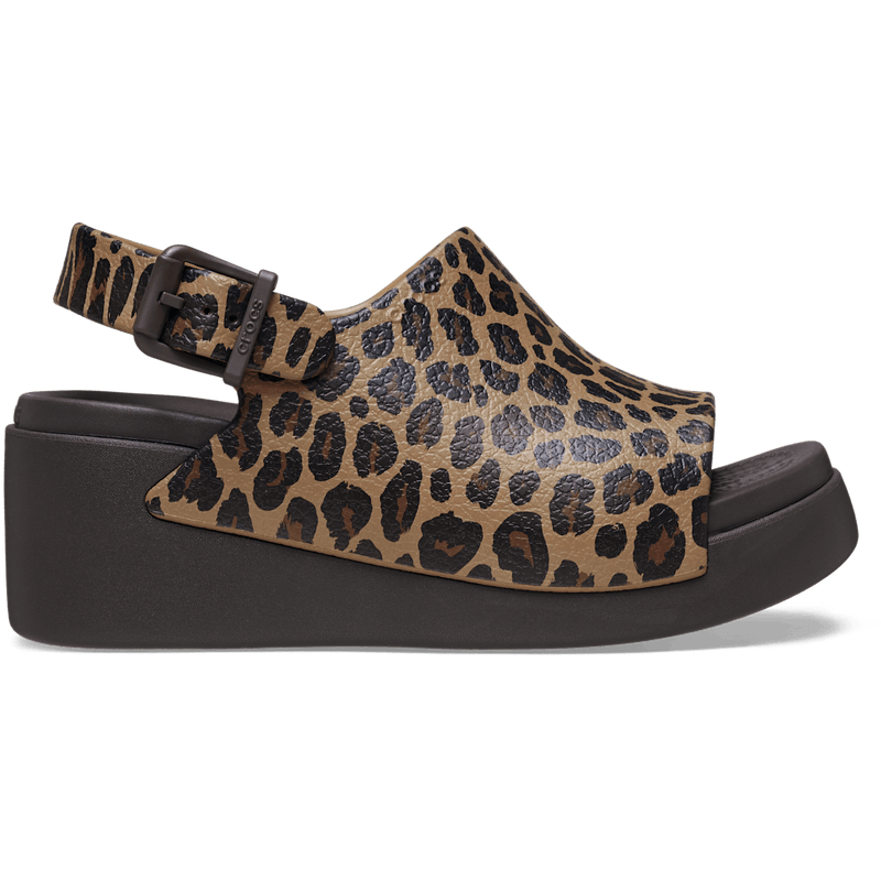 Dylan Platform Animal Slide - Leopard/Espresso